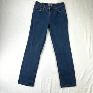 Signature Levi Strauss Jeans Womens Mid Rise Straight 10 Blue Denim Medium Wash